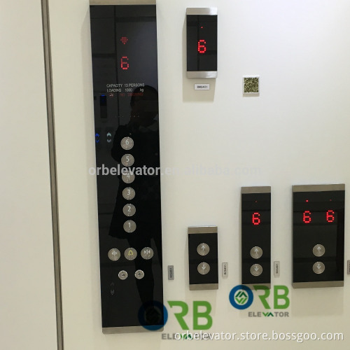 Elevator glass panel SUS frame car operation panel COP LOP HIP
